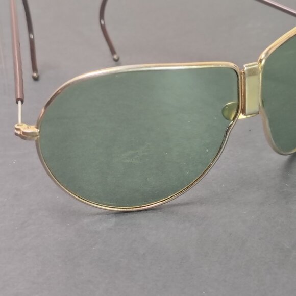 VINTAGE Aviator Sunglasses US Army Air Corp D-1 Green Glass Lens - Picture 6 of 9